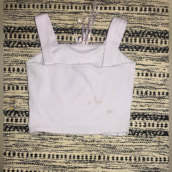 Pastel purple cropped tank top - Picture 2 of 2